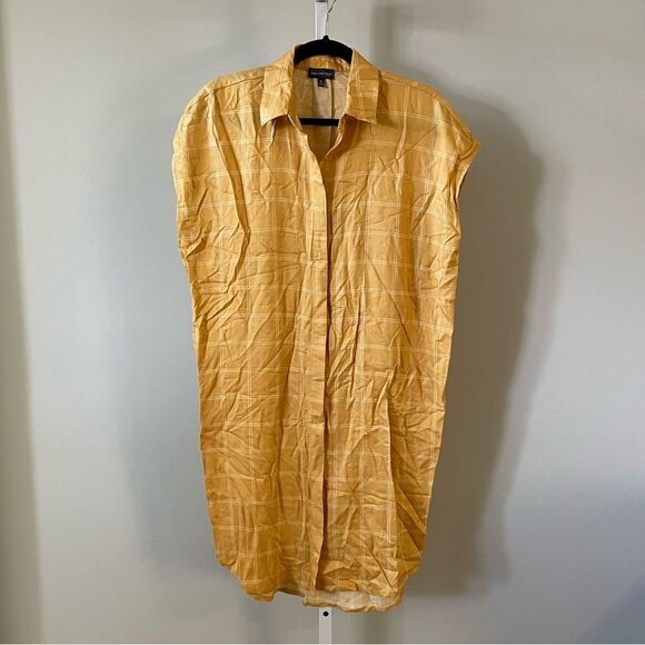 The Limited Yellow Button Down Tunic - Picture 1 of 4